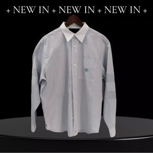 NWT$95 adidas originals Casual Sports Long Sleeves Shirt Sky Blue HD4799